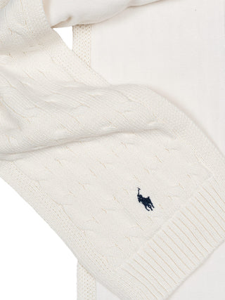 Unisex Strickschal - Weiß