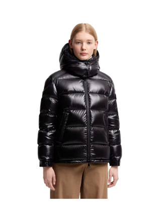Maire kurze Daunenjacke mit Kapuze