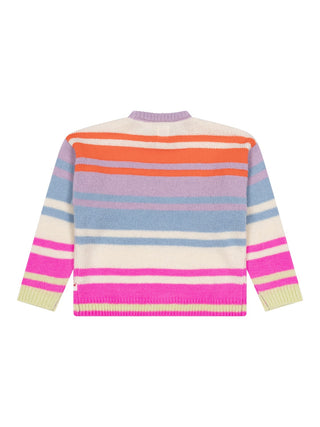 Wanda Strickpullover C-Neck Stripe - Multicolor