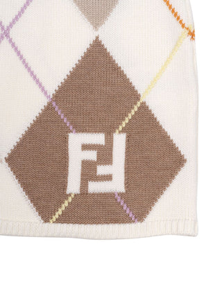 Rock aus Schurwolle - Creme/Beige