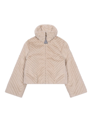 Elra Kunstfelljacke - Hellbeige