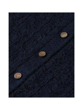 Feinstrick-Cardigan aus Woll-Alpaka-Mix