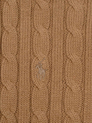 Cardigan mit Zopfmuster - Braun