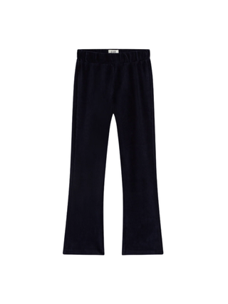 Flared Leggings aus Stretch-Samt