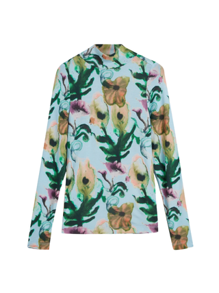 Langarmshirt mit Allover-Print