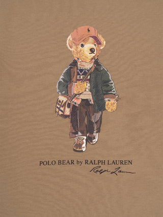 Langarm-T-Shirt mit Polobär - Camel