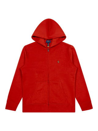 Sweatjacke mit Big Pony - Varsity Orange
