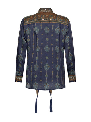 Ascent Satin Scarf Shirt