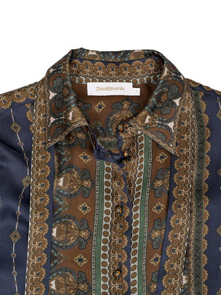 Ascent Satin Scarf Shirt