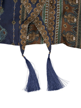 Ascent Satin Scarf Shirt