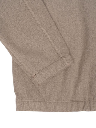 Comfort Fit Zip Up Overshirt Biscuit