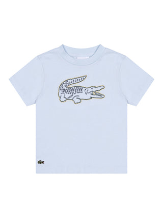 LCB T-Shirt mit Logo-Stickerei – Hellblau