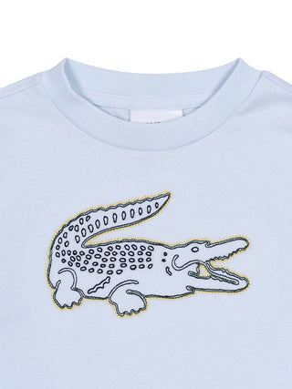 LCB T-Shirt mit Logo-Stickerei – Hellblau