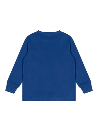 Langarm-T-Shirt mit Big Pony - Blau