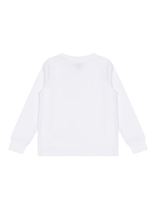 Langarm-T-Shirt mit Big Pony - Weiß