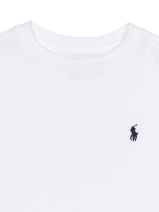 Langarm-T-Shirt mit Big Pony - Weiß