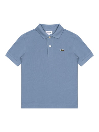 LCB Piqué-Poloshirt mit Logo- Hellblau