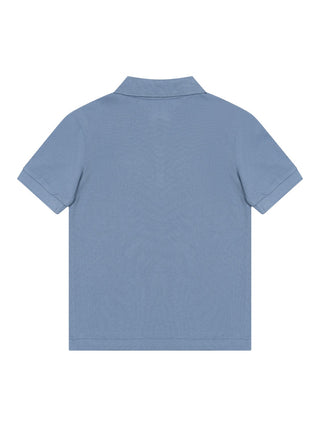 LCB Piqué-Poloshirt mit Logo- Hellblau