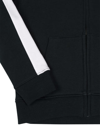 LCB Colorblock Sweatjacke - Schwarz