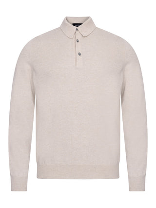 Polopullover aus Kaschmir Beige