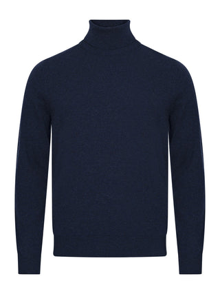 Rollkragenpullover in Blue Navy