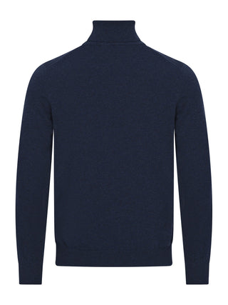 Rollkragenpullover in Blue Navy