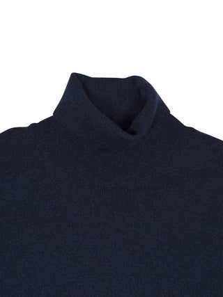 Rollkragenpullover in Blue Navy