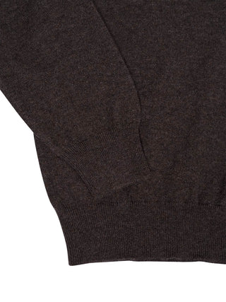 Rollkragenpullover aus Kaschmir in Braun