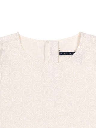 Tinne bestickte Bluse - Weiß