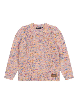Kem Strickpullover, gesprenkelt, Rosa