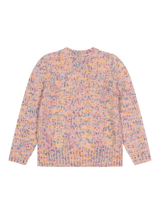Kem Strickpullover, gesprenkelt, Rosa