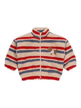Jody bestrickte Teddy-Fleecejacke - Beige