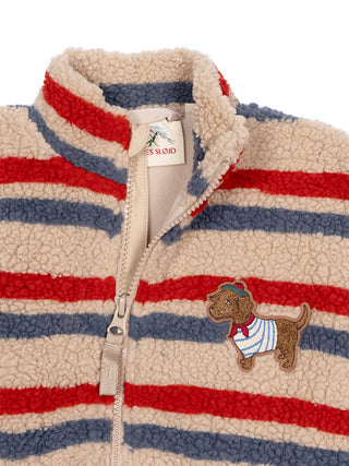 Jody bestrickte Teddy-Fleecejacke - Beige