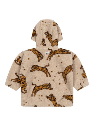 Jody Hoodie-Fleecejacke Tiger - Beige