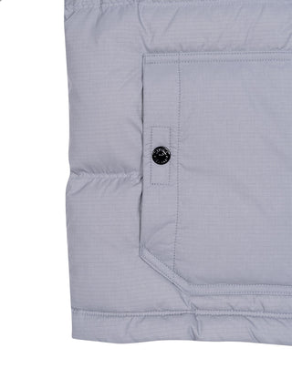 Kurzer Parka mit Daunen - Hellblau