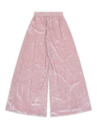 Partyhose aus Chenille-Samt - Altrosa