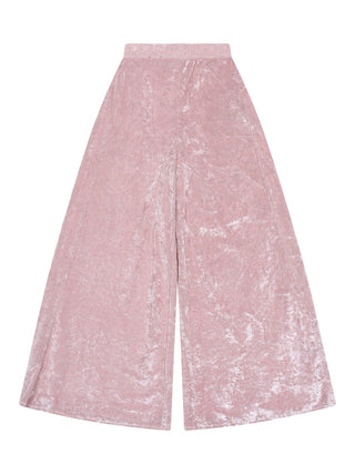 Partyhose aus Chenille-Samt - Altrosa