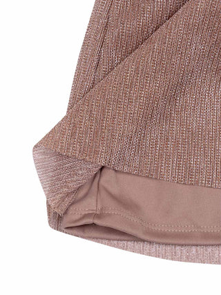 Nele glänzender Plisseerock - Sand Blush