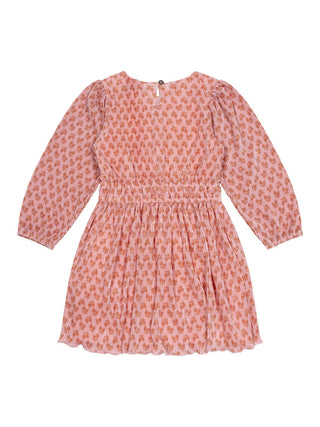Mamai Indian Flower Plisseekleid - Rosa