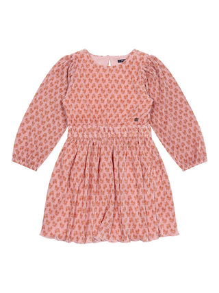 Mamai Indian Flower Plisseekleid - Rosa