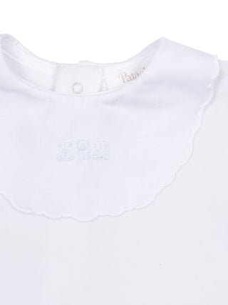 Set mit elegantem Kragen - Hellblau