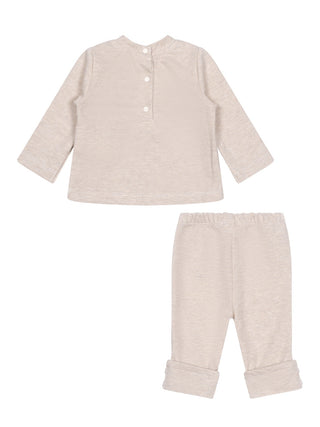 2-teiliges Set mit Bärchen-Motiv - Beige