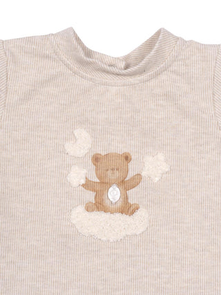 2-teiliges Set mit Bärchen-Motiv - Beige