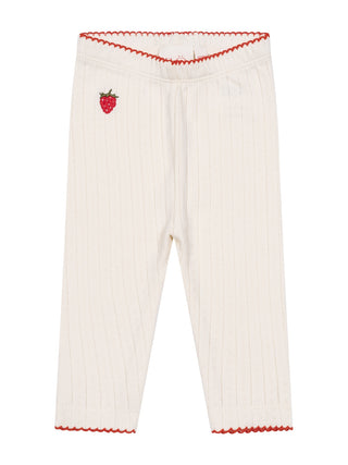 Flora Pointelle Leggings - Creme
