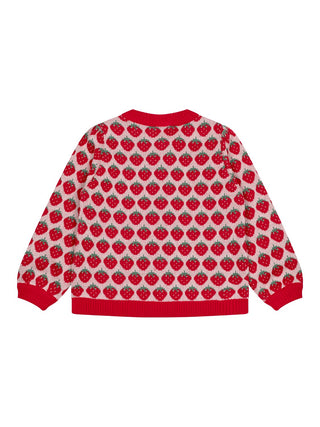 Line Cardigan - Rot