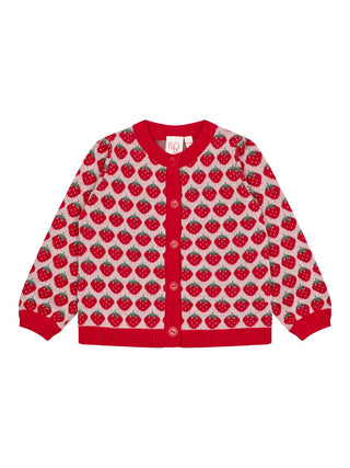 Line Cardigan - Rot