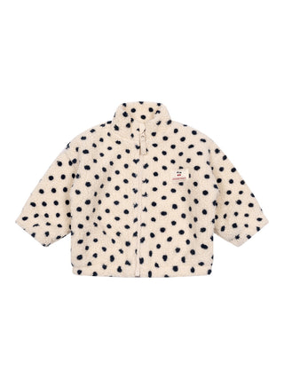 Jody bestickte Teddy-Jacke - Creme/Gepunktet