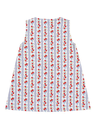 Aria Denim-Kleid mit Blumenmuster – Blau/Blue Air Rose