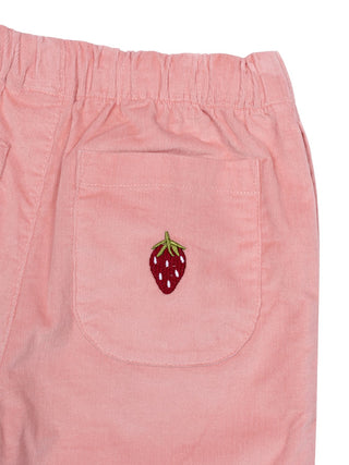 Belle bestickte Hose - Rosa