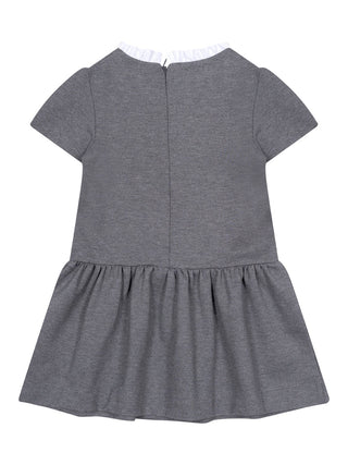 Kleid mit Stehkragen - Grau